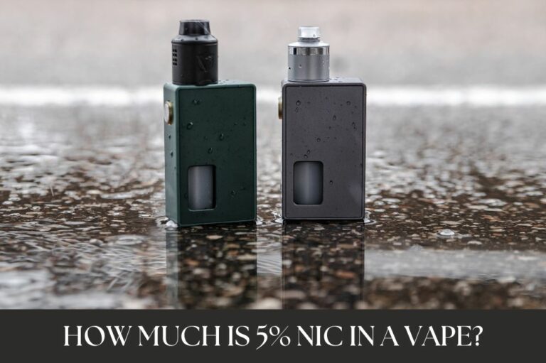 How much is 5% NIC in a Vape?