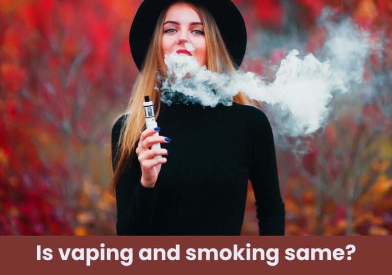 Is vaping and smoking same?