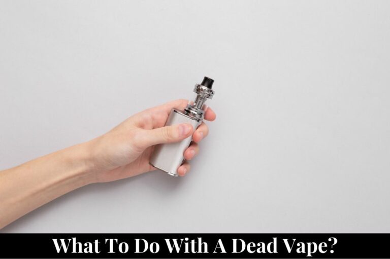 What to do with a dead vape?